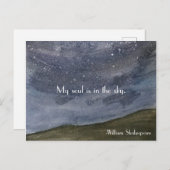 Shakespeare Inspiration Zitat Postkarte (Vorne/Hinten)