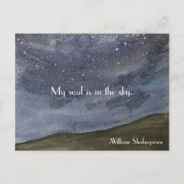 Shakespeare Inspiration Zitat Postkarte