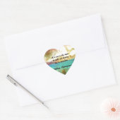 Shakespeare inspirierendes Zitat über das Schicksa Herz-Aufkleber (Umschlag)