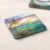 Shakespeare inspirierendes Zitat über das Schicksa Untersetzer (Linke Seite)