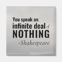 Shakespeare insult Existenzielles Speak NICHTS