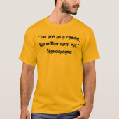 Shakespeare Insult. Shirt Spaß (Vorderseite)