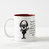 Shakespeare Insults - alles gut, das gut endet Zweifarbige Tasse (Links)