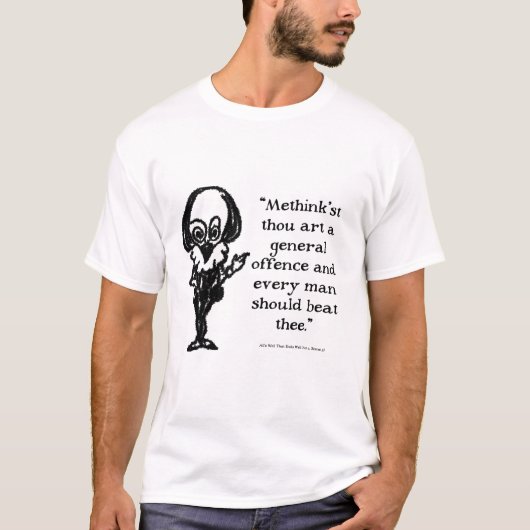 Shakespeare Insults Alls Well T-Shirt (Vorderseite)