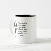 Shakespeare Insults Alls Well Zweifarbige Tasse (Vorderseite Links)