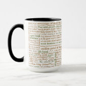 Shakespeare Insults Collection Tasse (Links)
