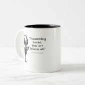 Shakespeare Insults Comedy of Errors Zweifarbige Tasse (Vorderseite Links)