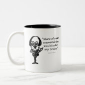 Shakespeare Insults Coriolinus Zweifarbige Tasse (Links)