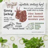 Shakespeare Insults Funny Bookish Theater Fan Geschirrtuch (Gefaltet)