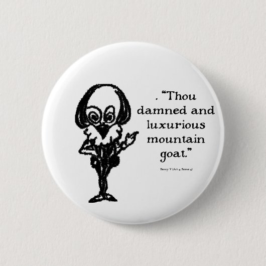 Shakespeare Insults Henry V Button (Vorderseite)