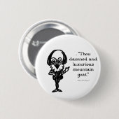 Shakespeare Insults Henry V Button (Vorne & Hinten)