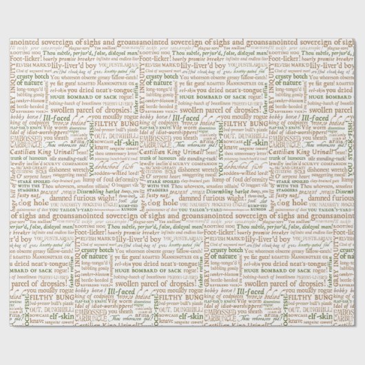 Shakespeare Insultsammlung Geschenkpapier (Flach)