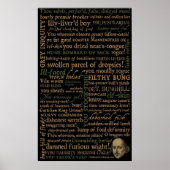 Shakespeare Insultsammlung Poster (Vorne)