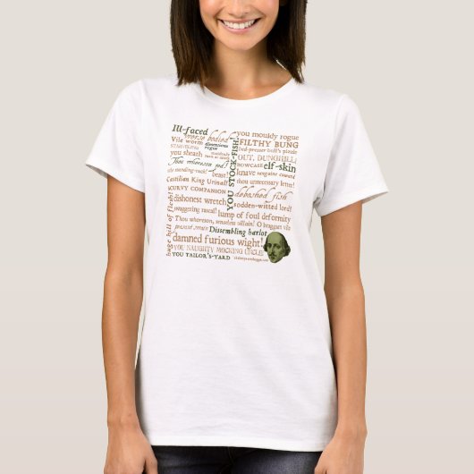 Shakespeare Insultsammlung T-Shirt (Vorderseite)