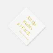 Shakespeare ist ein Bühne-Zitat der ganzen Welt Serviette (Ecke)