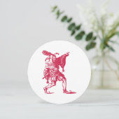 Shakespeare Jester Einladung (Stehend Vorderseite)
