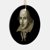 Shakespeare-Karikatur Keramikornament (Rechts)