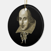Shakespeare-Karikatur Keramikornament (Links)