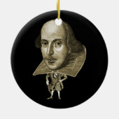 Shakespeare-Karikatur Keramikornament (Hinten)