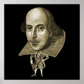 Shakespeare Karikatur Poster (Vorne)