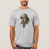 Shakespeare Karikatur T-Shirt (Vorderseite)