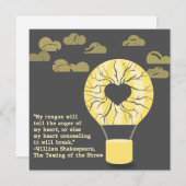 Shakespeare-Karte Feiertagskarte (Vorne/Hinten)
