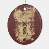 Shakespeare-König Lear Quarto Front Piece Keramik Ornament (Links)