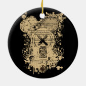 Shakespeare-König Lear Quarto Front Piece Keramik Ornament (Hinten)