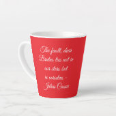 Shakespeare Latte Mug Milchtasse (Linke Ecke)