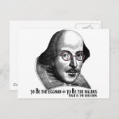 Shakespeare Lennon II Postkarte (Vorne/Hinten)