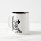 Shakespeare Lennon II Zweifarbige Tasse (Vorderseite Links)