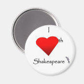 Shakespeare-Liebe Magnet (Vorderseite/Rückseite)