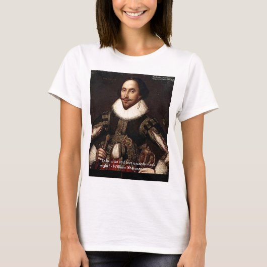 Shakespeare "Liebe/Might" Preisgeschenke & Karten  T-Shirt (Vorderseite)