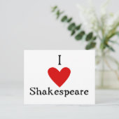Shakespeare-Liebe Postkarte (Stehend Vorderseite)