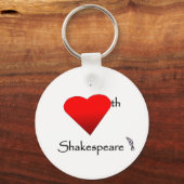 Shakespeare-Liebe Schlüsselanhänger (Vorderseite)