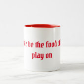 Shakespeare Liebe und Musikangebot Zweifarbige Tasse (Mittel)