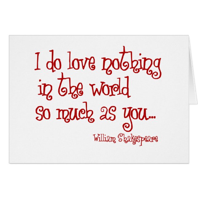 Shakespeare-Lieberot (Vorderseite (Horizontal))