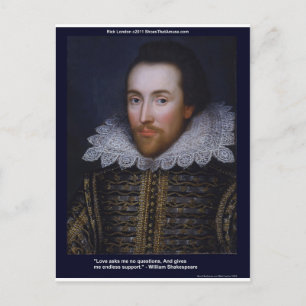Shakespeare Liebes/Endlose Zitate Geschenke Karten