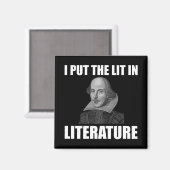 Shakespeare Literatur Fan Funny Funny Magnet (Vorderseite/Rückseite)
