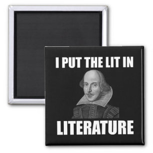 Shakespeare Literatur Fan Funny Funny Magnet