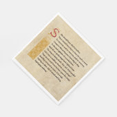 Shakespeare Macbeth Act V Scene V - Sound and Fury Serviette (Ecke)