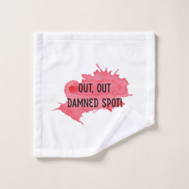 Shakespeare Macbeth Quote Waschlappen "Out Spot"