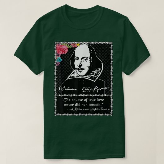 Shakespeare Midsommer Nights - Zitat T-Shirt (Design vorne)