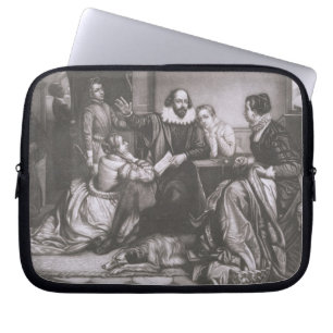 Shakespeare mit seiner Familie, bei Stratford, Laptopschutzhülle