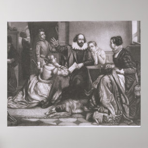 Shakespeare mit seiner Familie in Stratford, Recit Poster