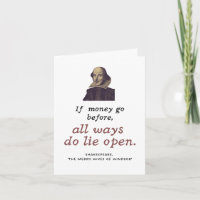Shakespeare Money Zitat Funny Nerd Abschluss