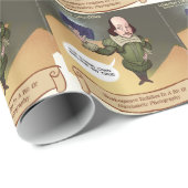 Shakespeare nimmt Selfie Funny Geschenkpapier (Rolleneckpunkt)