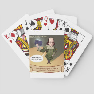 Shakespeare nimmt Selfie Funny Spielkarten