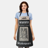 Shakespeare Picture Funny Personalisiert Introvert Schürze (Getragen)