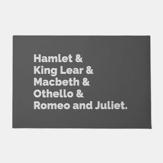 Shakespeare Plays I Fußmatte (Vorderseite)